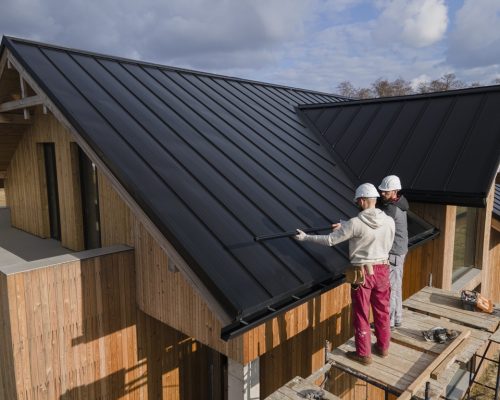 New roof installation